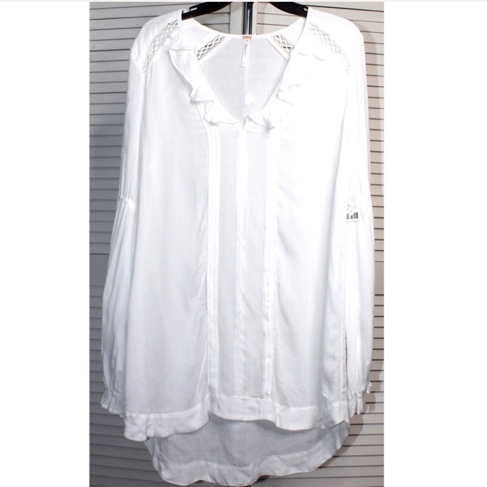 NWT Free People Ivory Peasant Tunic